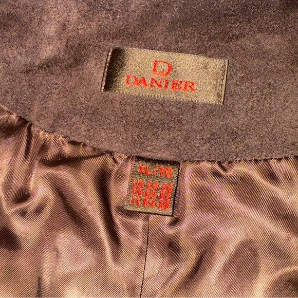 Danier Chocolate Suede Outerwear - Picture 9 of 9